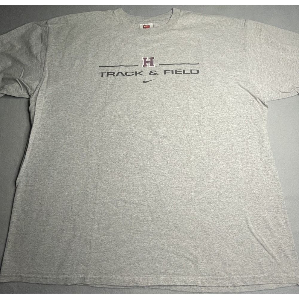 Vintage Y2K Team Nike Harvard University T-Shirt Size XXL Gray - Picture 3 of 8